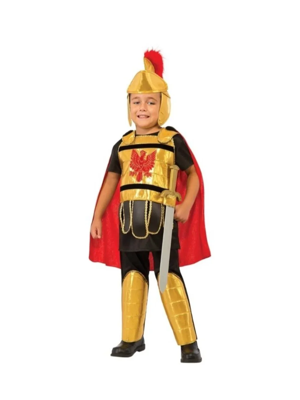 Rubies Gladiator Roman Soldier Costume Centurion Cosplay Set Size Child M 5-7 yr
